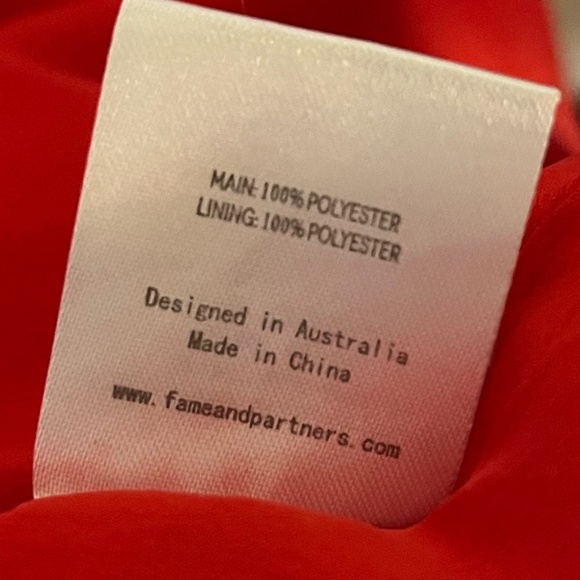 FAME & PARTNERS x FREE PEOPLE | Red Bond Maxi Wrap Dress w Thigh Slit | Size 4 - Picture 12 of 12